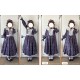 Iris De Nuit Angelonia Flower Wall Blouse JSKs and One Piece(Reservation/2 Colours/Full Payment Without Shipping)